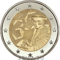 Slovakia 2 euroa UNC 2022 - 35 vuotta Erasmusta