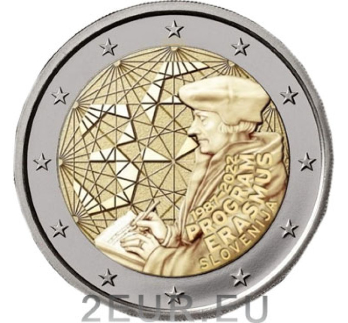 Slovenia 2 euroa UNC 2022 - 35 Years of the Erasmus