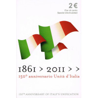 Italia 2 euron kolikkokortti 2011 - Italian yhdistymisen 150-vuotispäivä