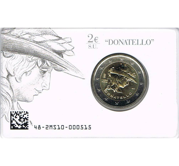 Italia 2 euron BU 2016 - 550 vuotta Donatellon kuolemasta