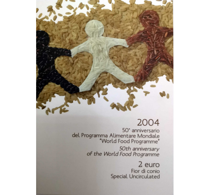 Italia 2 euron BU 2004 - 40 vuotta World Food Program