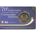 Italia 2 euron BU 2018 - Italian perustuslain 70. vuosipäivä