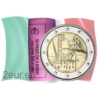 Italia 2 euron UNC rulla 2009 - 200 vuotta Louis Braillen syntymästä