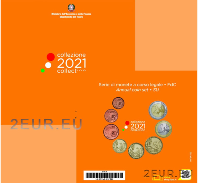 Italia 2021 - Euro set BU 