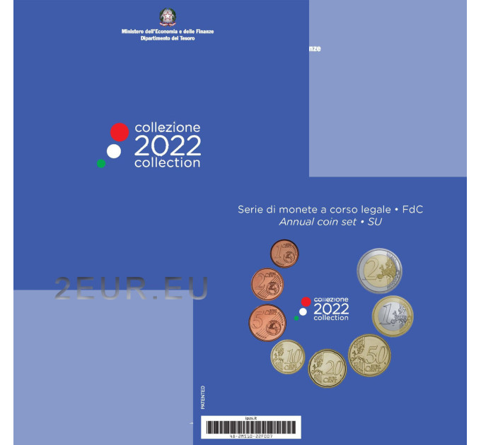 Italia 2022 - Euro set BU 