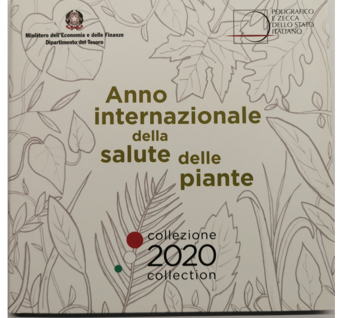 Italia 2020 - Euro set BU + hopea - "Kasvien terveyden vuosi"