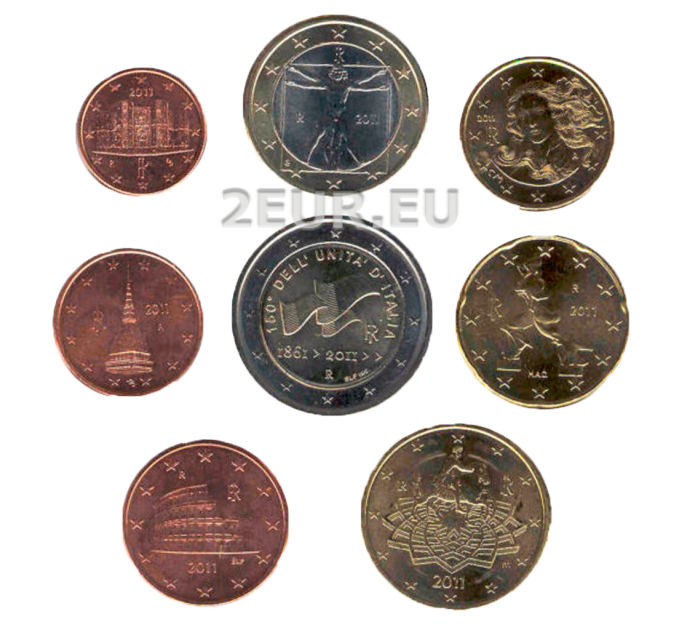 Italia euro set UNC 2011