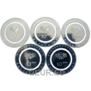 10 EURO UNC KOLIKOT - 5 kirjainta (A,D,F,G,J)