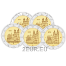 2 EURO UNC KOLIKOT - 5 kirjainta (A,D,F,G,J)